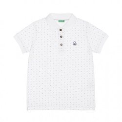 Polo de estampado minimalista de la nueva línea de Benetton Kids