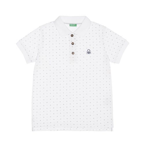 Polo de estampado minimalista de la nueva línea de Benetton Kids
