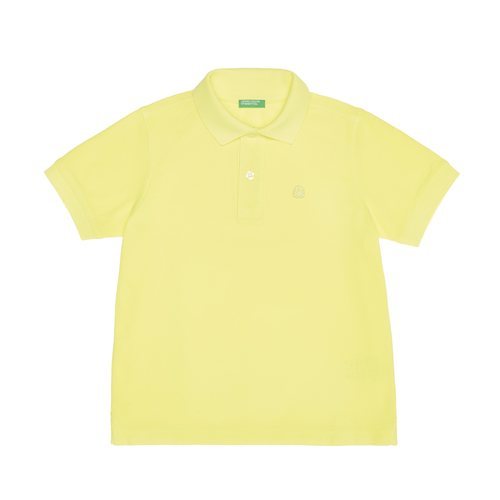 Polo de algodón amarillo de la nueva línea de Benetton Kids