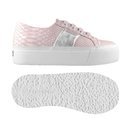 Zapatilla efecto piel de la nueva línea en tonos pastel de Superga