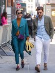 Olivia Palermo recupera el 'color block' tan de moda hace unos años