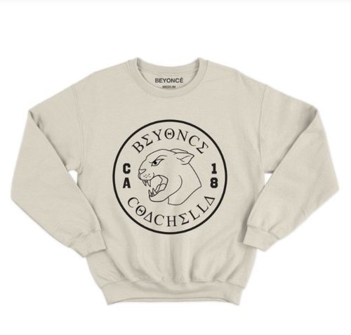 Sudadera de color gris de la colección de Beyoncé inspirada en Coachella