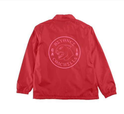 Chaqueta impermeable de la colección de Beyoncé inspirada en Coachella