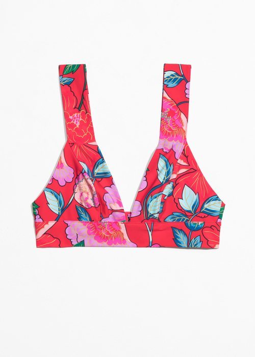 Bikini rosa con estampado floral de la nueva colección de la firma & Other Stories 2018