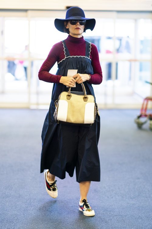 Katie Holmes con un maxi mono en Nueva York