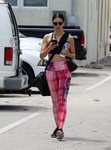 Adriana Lima con un conjunto deportivo en Miami 2018