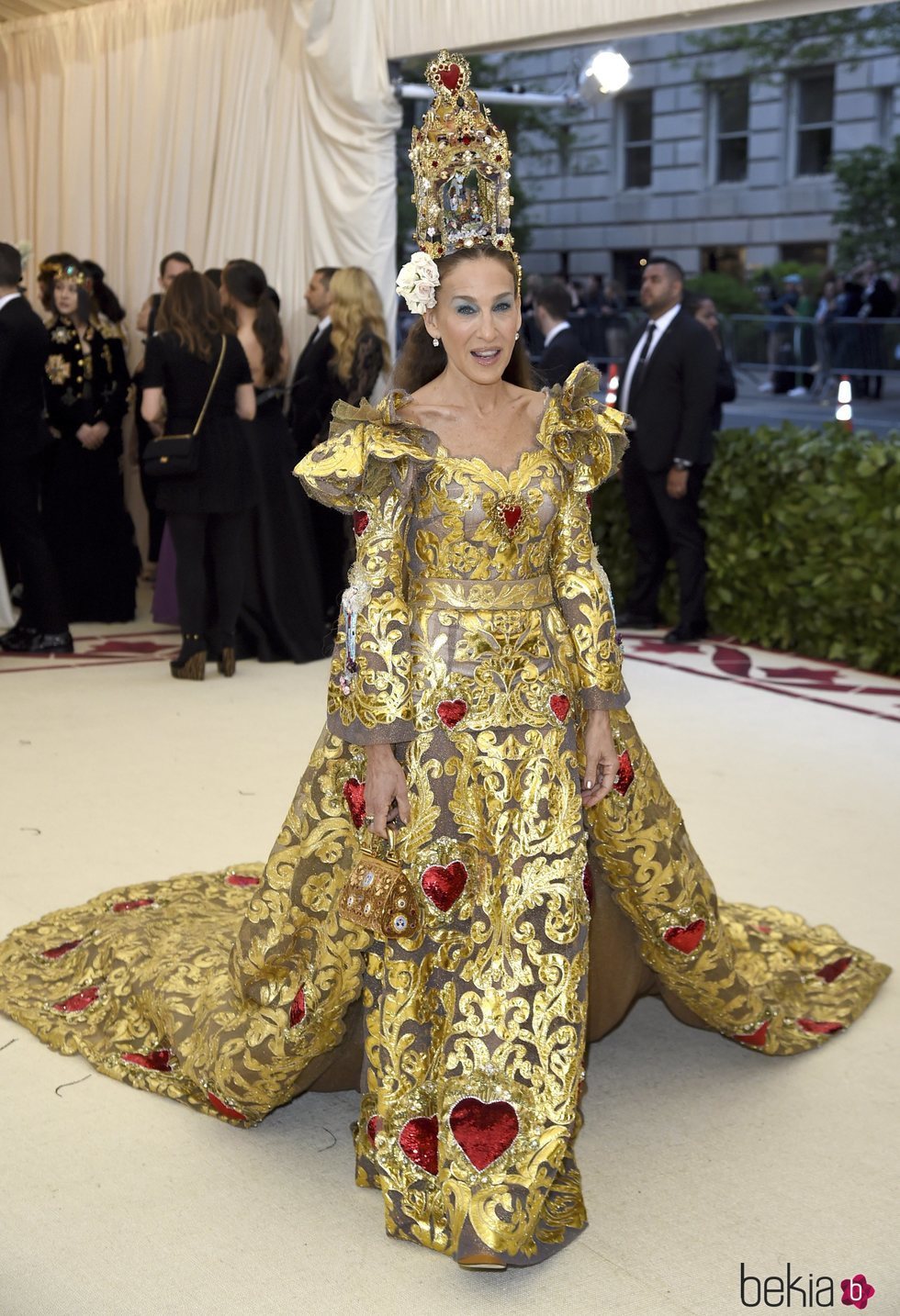 Sarah Jessica Parker con un diseño de Dolce & Gabbana en la Gala Met 2018