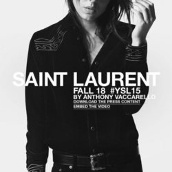 Carlota Casiraghi, protagonista de la colección otoño 2018 de Saint Laurent