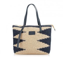 Bolso casual beige y azul marino de la firma Salsa 2018