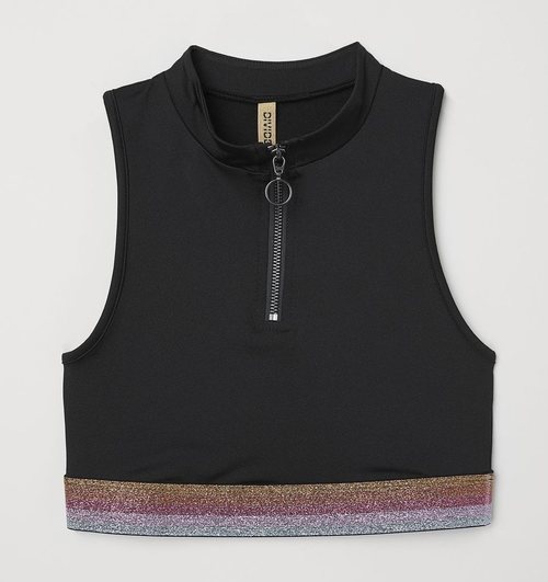 Crop-top con cremallera de la nueva colección 'Love for All' de H&M