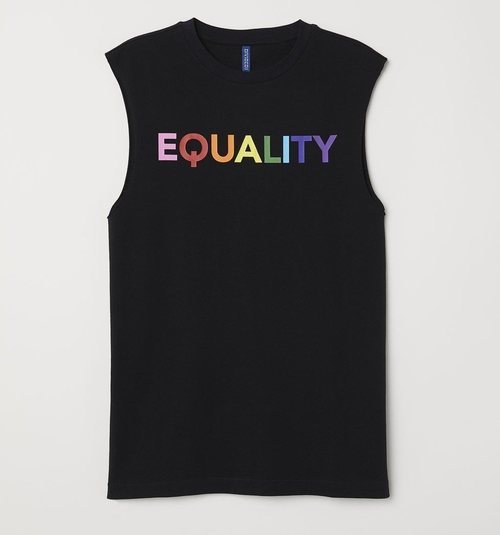 Camiseta con la palabra 'Equality' de la nueva colección 'Love for All' de H&M
