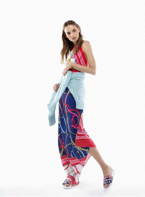 Vestido asimétrico de la nueva colección crucero de Pinko 2018