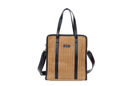 Bolso shopper de rafia de la nueva colección primavera/verano 2018 de Gioseppo Woman