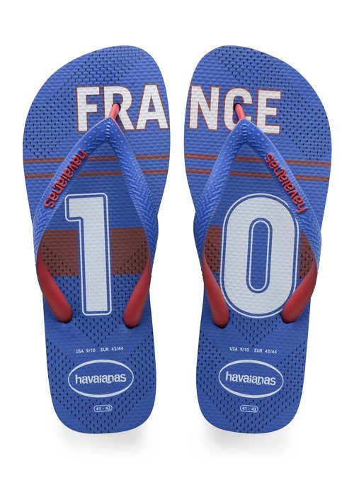 Chanclas de Francia de la nueva colección de Havaianas para el mundial de Rusia 2018