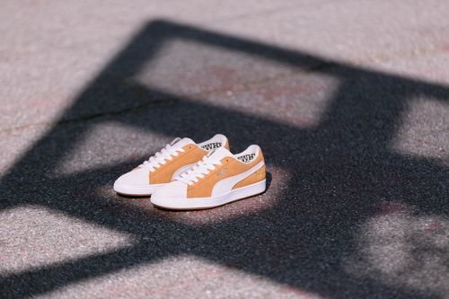 Nuevas Puma Suede 50 x Bobbito en color mostaza