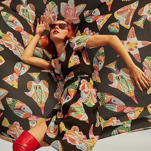 Estampado marino de la colección cápsula 'Miranda Makaroff para Desigual'