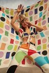 Estampado geométrico de la colección cápsula 'Miranda Makaroff para Desigual'