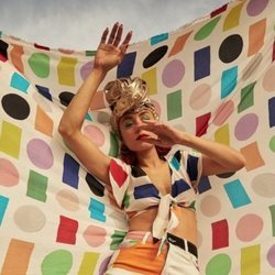Estampado geométrico de la colección cápsula 'Miranda Makaroff para Desigual'
