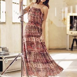 Vestido largo de la colección primavera/verano 2018 de Springfield