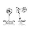 Pendientes plateados de la colección para bodas de Pandora 2018