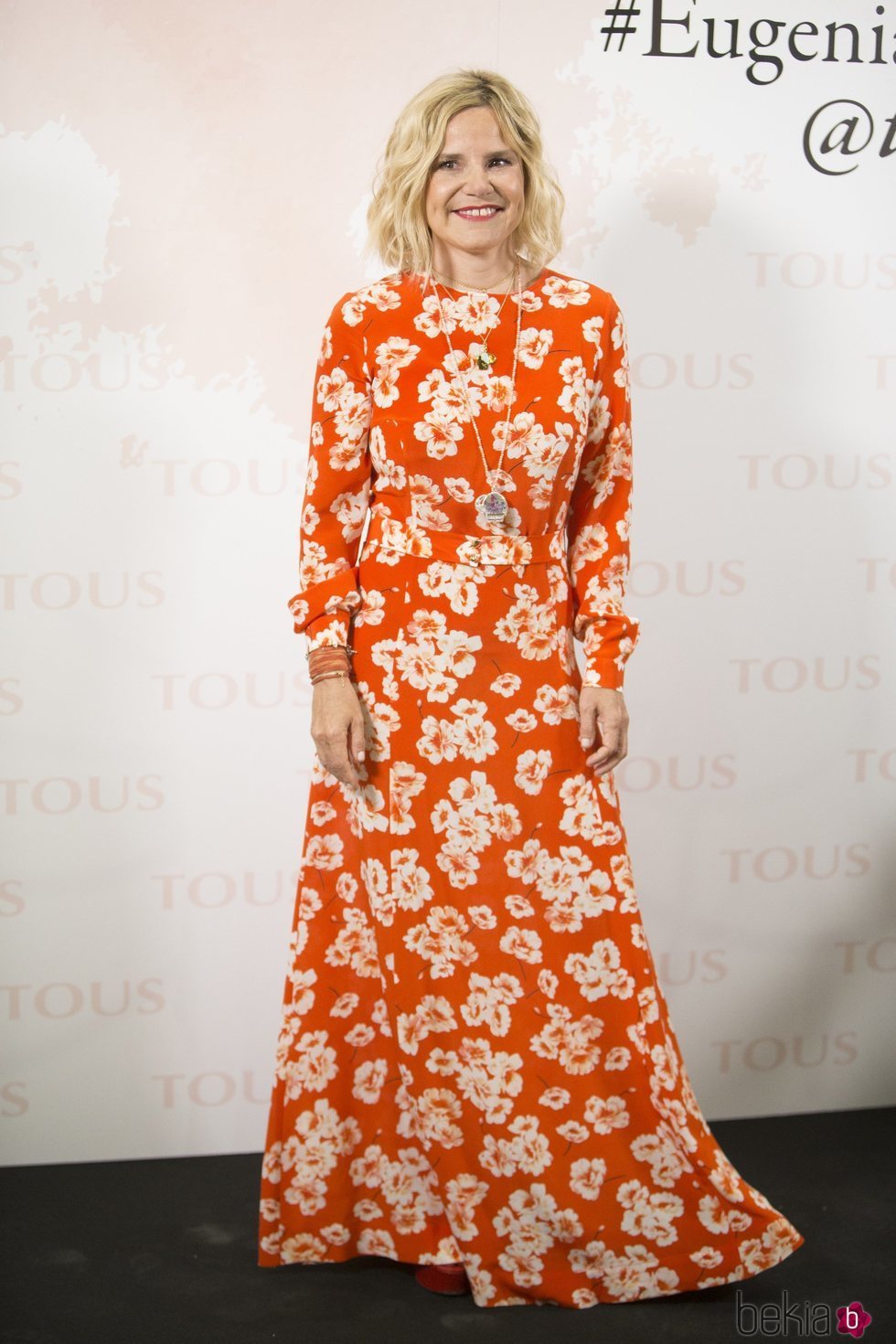 Eugenia Martínez de Irujo con un vestido de Dolores Promesas en la presentación de su colección de joyas para Tous