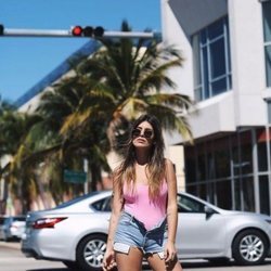 Bañador rosa de la colección 'Sweet Summer' 2018 de Dulceida