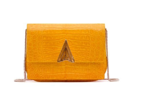 Mini bag 'Delfina' de piel de la colección 'Art Decó' de Solantu
