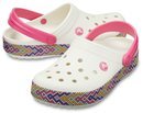 Zuecos en color blanco y rosa de la nueva colección de mujer e Crocs 2018