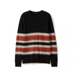 Jersey negro con estampado de rayas de la nueva colección otoño/invierno 2018/2019 de Sisley