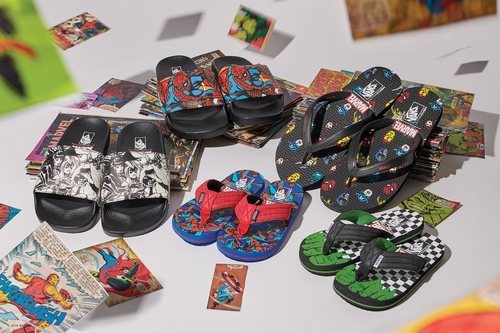 Chanclas de la nueva colección 'Vans X Marvel' de Vans
