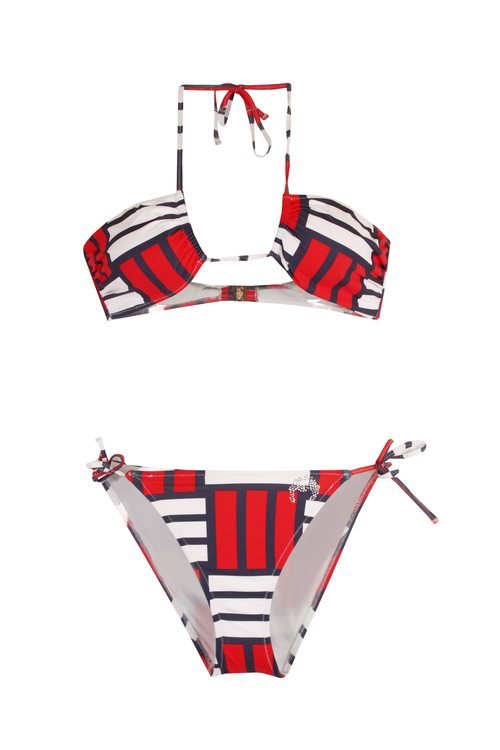Bikini de estampado de cuadros de la colección de baño primavera/verano 2018 de Dolores Promesas