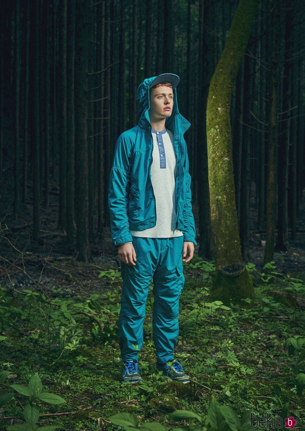 Conjunto deportivo en color azul de la nueva línea de Outdoor de la nueva colección SS19 de Woolrich