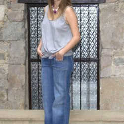 Blanca Suárez con jeans y camiseta anchos
