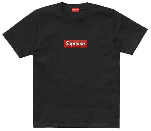 Camiseta negra de la colección de Supreme Spain 2018