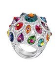 Anillo de piedras de colores de la nueva colección de verano de Swarovski 2018