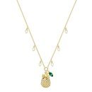 Collar dorado con forma de piña de la nueva colección de verano de Swarovski 2018