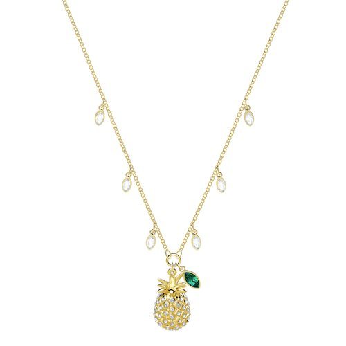 Collar dorado con forma de piña de la nueva colección de verano de Swarovski 2018