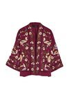 Kimono en tono vino de la colección primavera/verano 2018 de Sfera