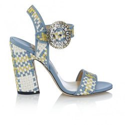 Sandalia de nappa tricolor de la colección pre-fall 2018 de Jimmy Choo