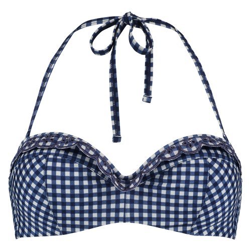 Bikini de cuadros vichy de la colección de baño 2018 de Hunckermöller