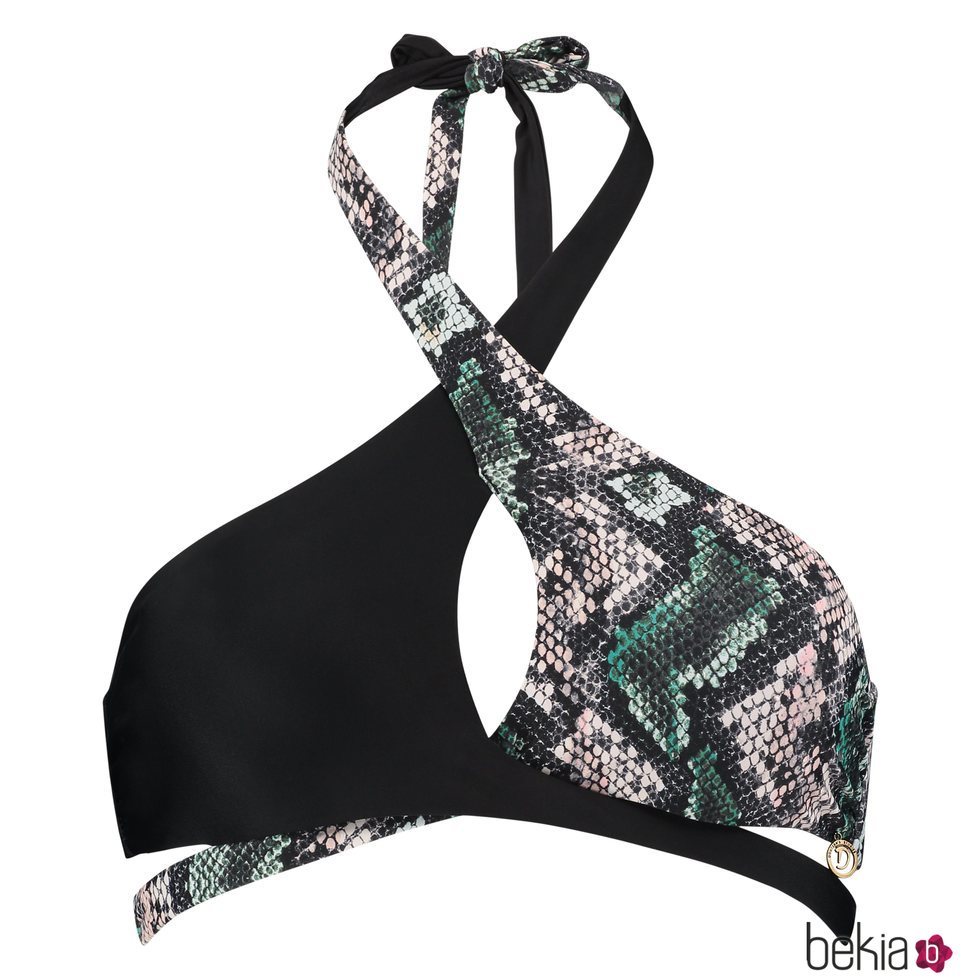 Bikini con print de serpiente de la colección de baño 2018 de Hunckermöller