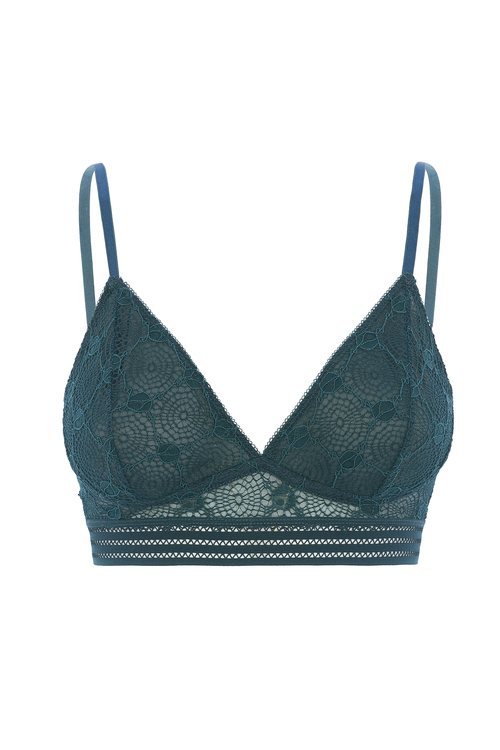 Bralette verde de la colección 'Sunsets & Palm Trees' de Black Limba