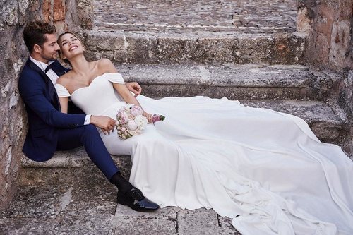 Rosanna Zanetti vestida de Pronovias se da el 'sí quiero' con David Bisbal 2018