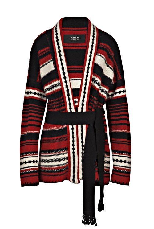 Cardigan estampado de la nueva colección otoño/invierno 28/19 de Replay