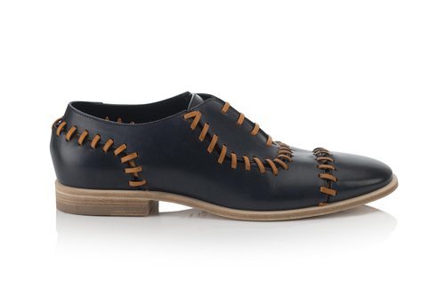 Mocasín azul marino de la colección primavera/verano 2019 para hombre de Jimmy Choo