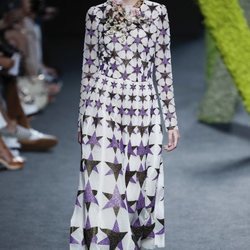 Vestido estampado de Teresa Helbig en Madrid Fashion Week primavera/verano 2019