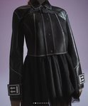 Chaqueta de cuero en color negro de la nueva colección de Virgil Abloh, Nike con Serena Williams 2018