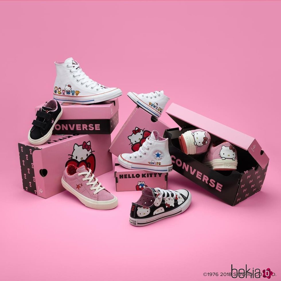 Nuevas zapatillas Converse de Hello Kitty 2018 Foto en Bekia Moda