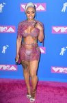 Blac Chyna con un diseño brillante y poca tela en los premios MTV Video Music 2018
