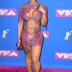 Blac Chyna con un diseño brillante y poca tela en los premios MTV Video Music 2018